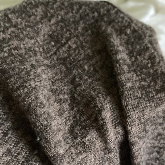 Mai Soli Brown Cardigan With Elbow Patches, Size S - Picture 7 of 10